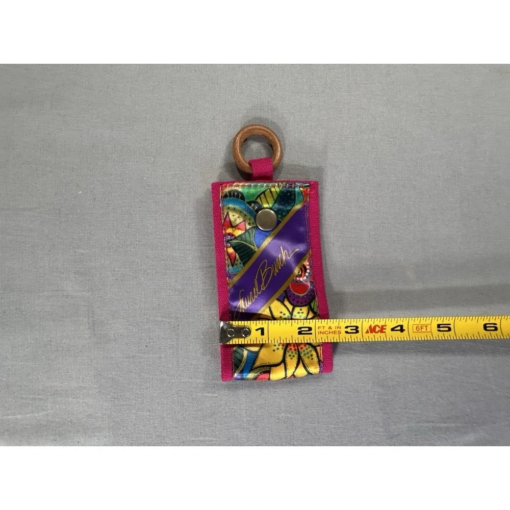 Laurel Burch Floral Snap Scarf Holder Ring Artistic Design Vibrant  Bohemian